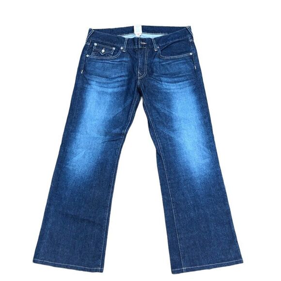 VINTAGE True Religion Jeans Size 36 BILLY Blue - Picture 4 of 9